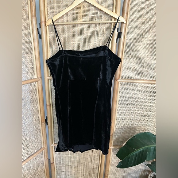 NWT Cinq a Sept Kiki Black Velvet Bow Mini Dress - Picture 9 of 12